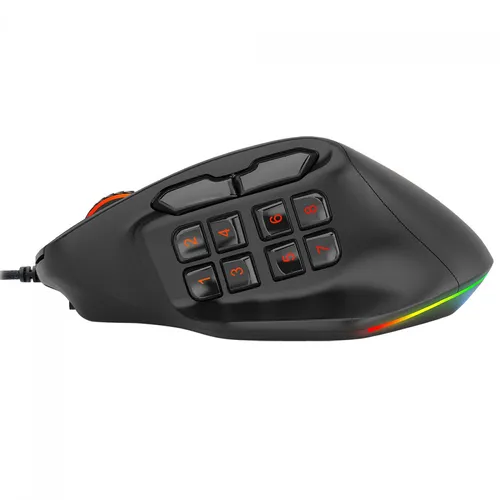 Mouse Gamer Redragon Aatrox, RGB Chroma, 12400 DPI, 15 Botões Programáveis, M811-RGB