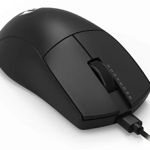 Mouse Gamer Redragon King 1K Preto Cabo USB Tipo-C Removível 12400 DPI M724