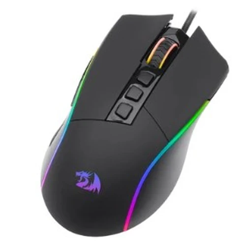 Mouse Gamer Redragon Plank, Com Fio, RGB, 16000 DPI, 9 Botões, Black - M812-RGB