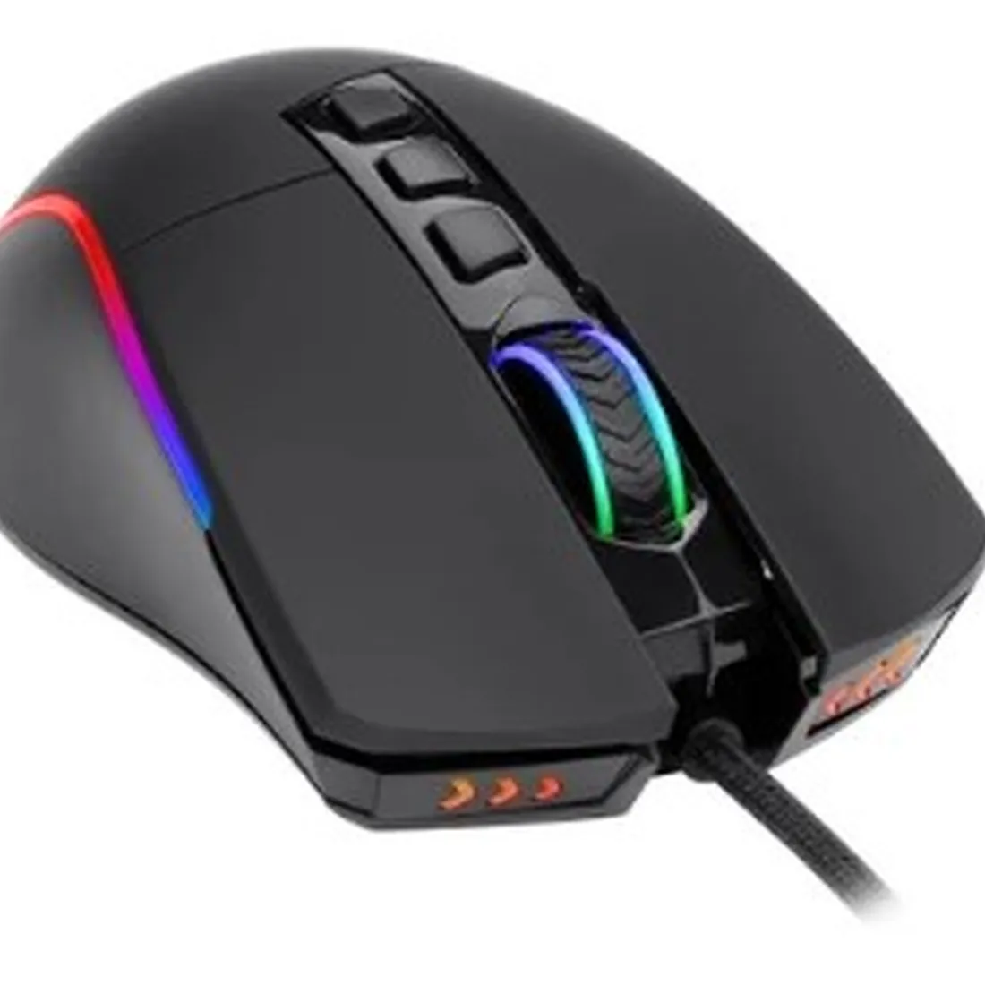 Mouse Gamer Redragon Plank, Com Fio, RGB, 16000 DPI, 9 Botões, Black - M812-RGB