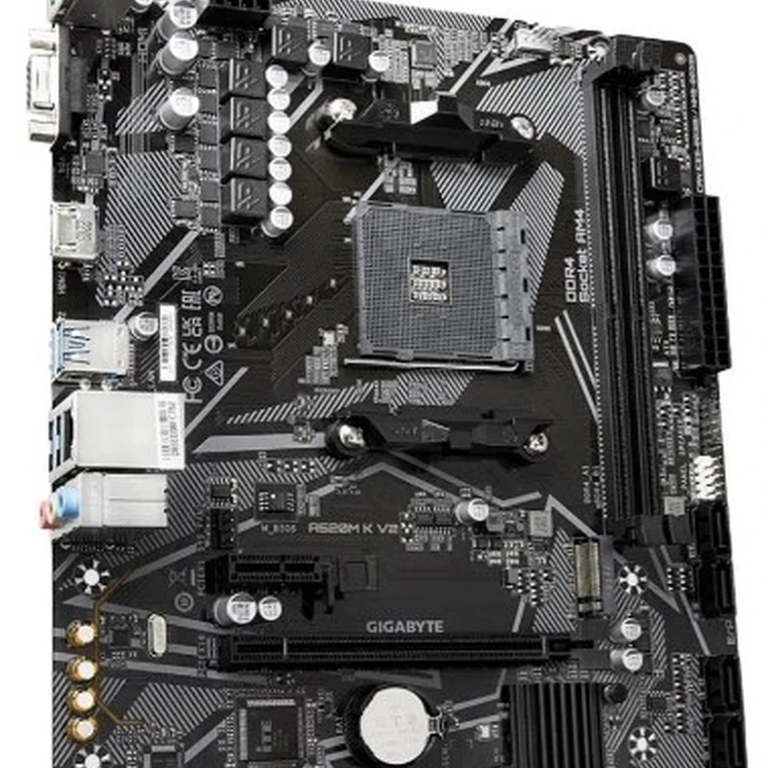 Placa Mãe Gigabyte A520M K V2 AMD AM4 MATX DDR4 Cor Preto - imagem 3