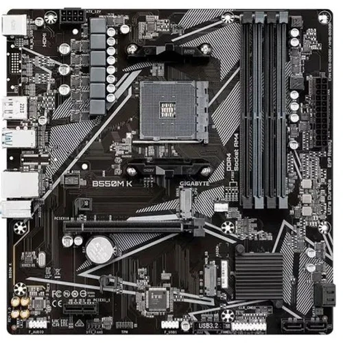 Placa Mãe Gigabyte B550mk Ddr4 Am4 Micro Atx Cor Preto