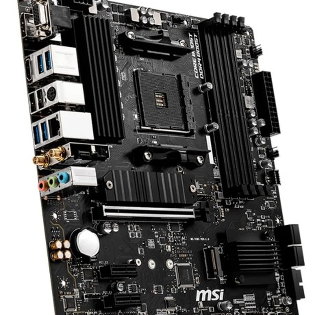 Placa Mãe MSI B550M Pro-VDH WiFi, AMD AM4, mATX, DDR4, Preto - B550M PRO-VDH WIFI - imagem 1