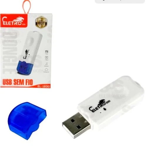 Receptor de Áudio Bluetooth USB Eletromex EL-1830