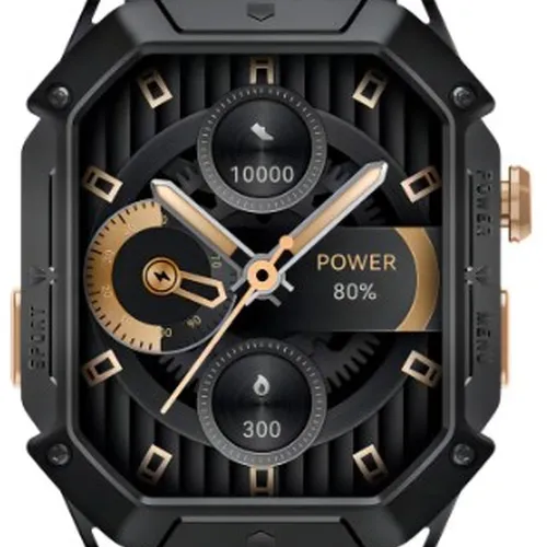 Relógio Haylou Iron N1 Smartwatch Tela Amoled HD de 2,13'' Chamada Bluetooth Preto