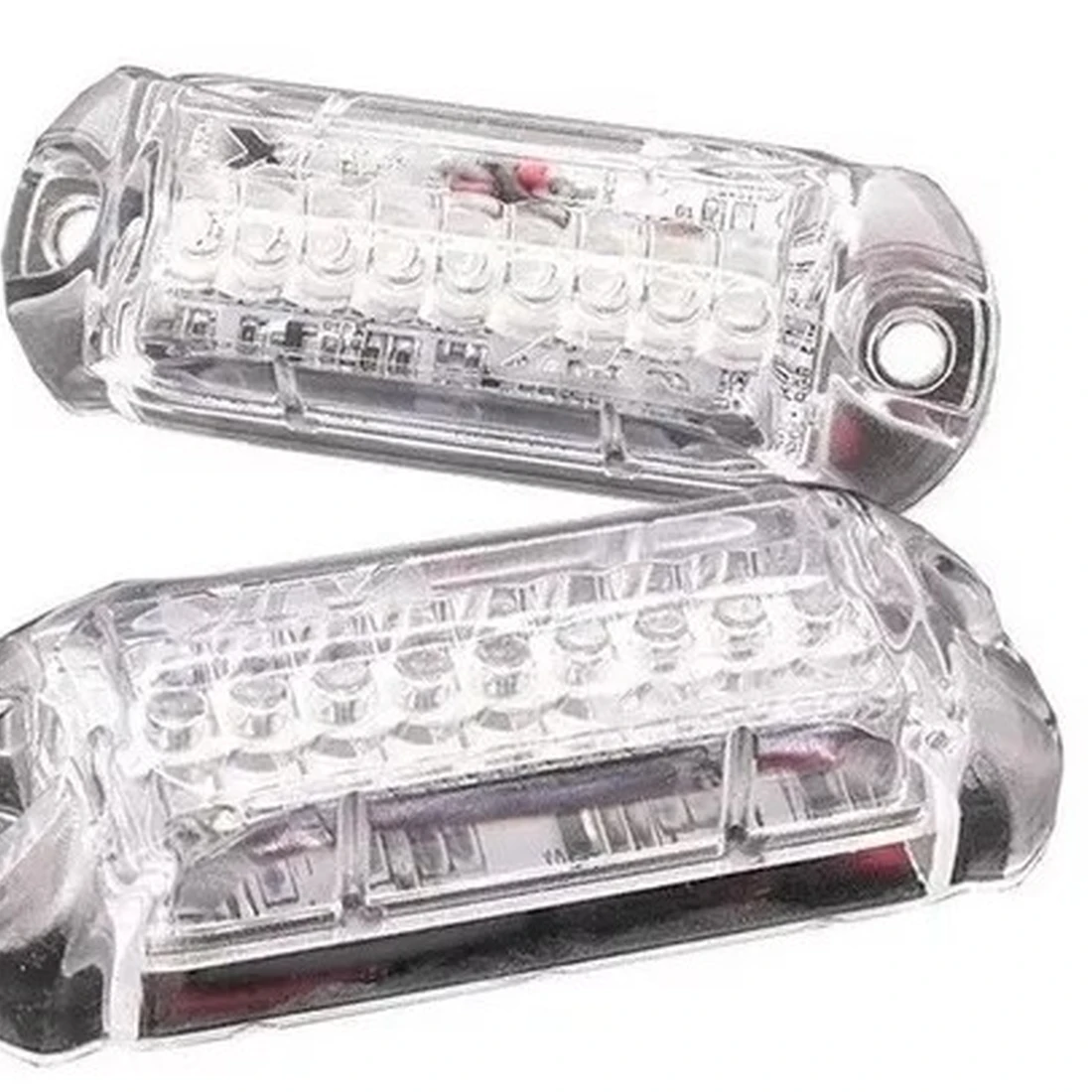 Strobo AJK LPS Branco - 2 Faróis - 3W - Central. - imagem 1