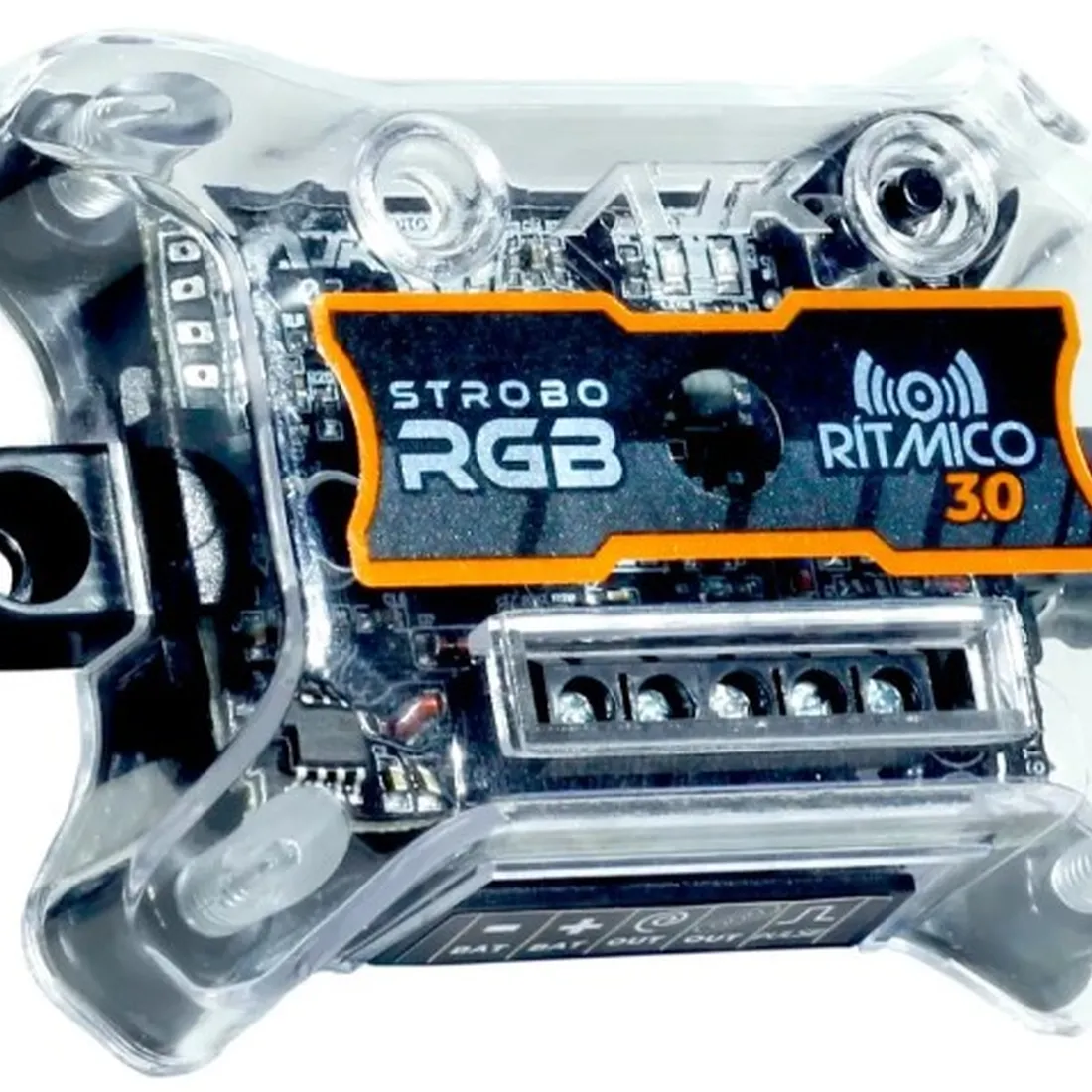 Strobo Ajk Ritmico Rgb 3.0 Controle Central 2 Farois 6w