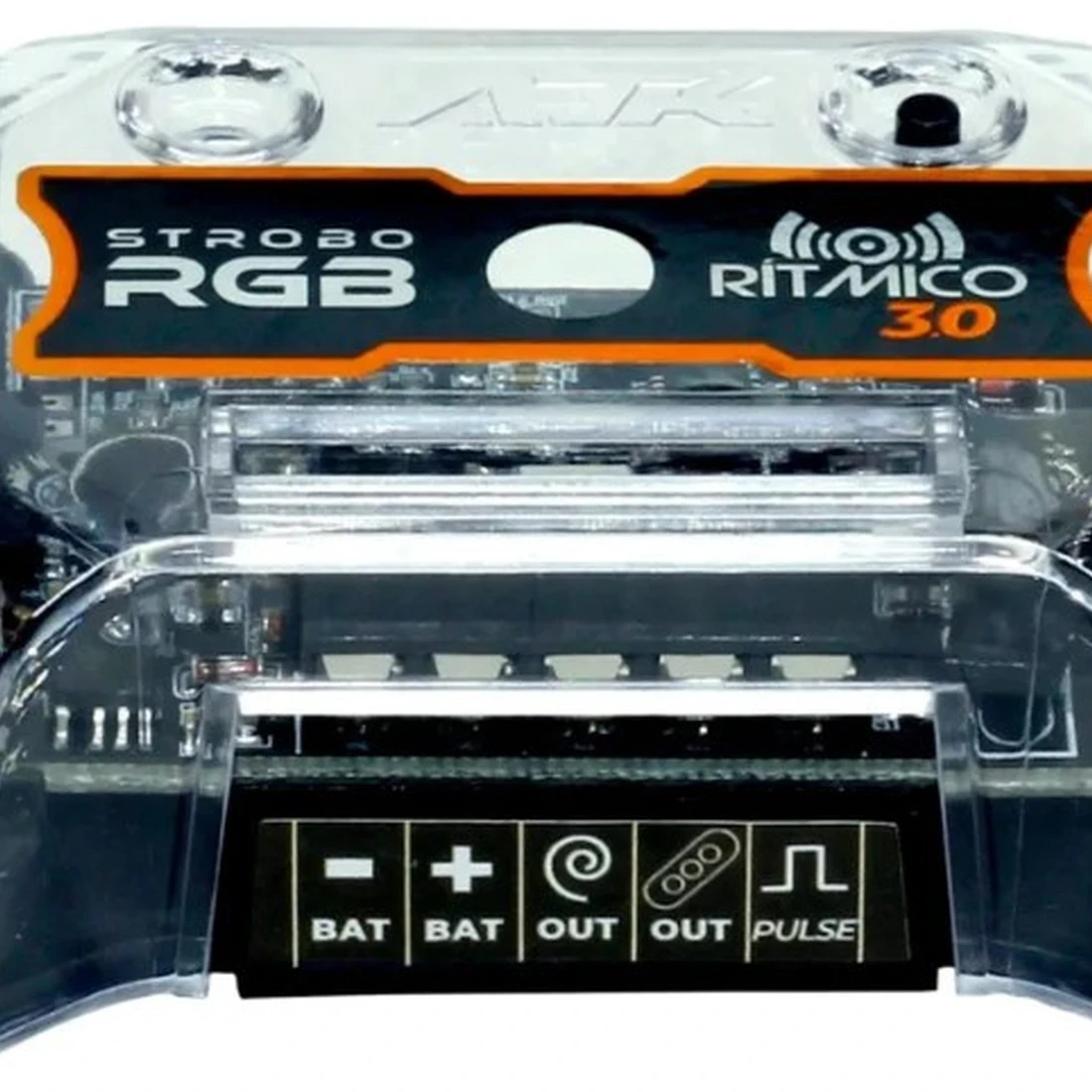 Strobo Ajk Ritmico Rgb 3.0 Controle Central 2 Farois 6w - imagem 2