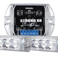 Strobo Zendel X8 Branco 2 Faróis Leds + Efeitos Central - imagem 1