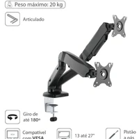 Suporte 2 Monitores 13" a 27" Vinik a Gás - Sm-341b - imagem 1