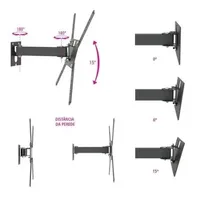 Suporte Monitor Articulado 14'' À 56'' Multivisão M2 - imagem 4
