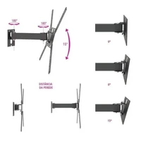 Suporte Monitor Articulado 14'' À 56'' Multivisão M2 - imagem 4