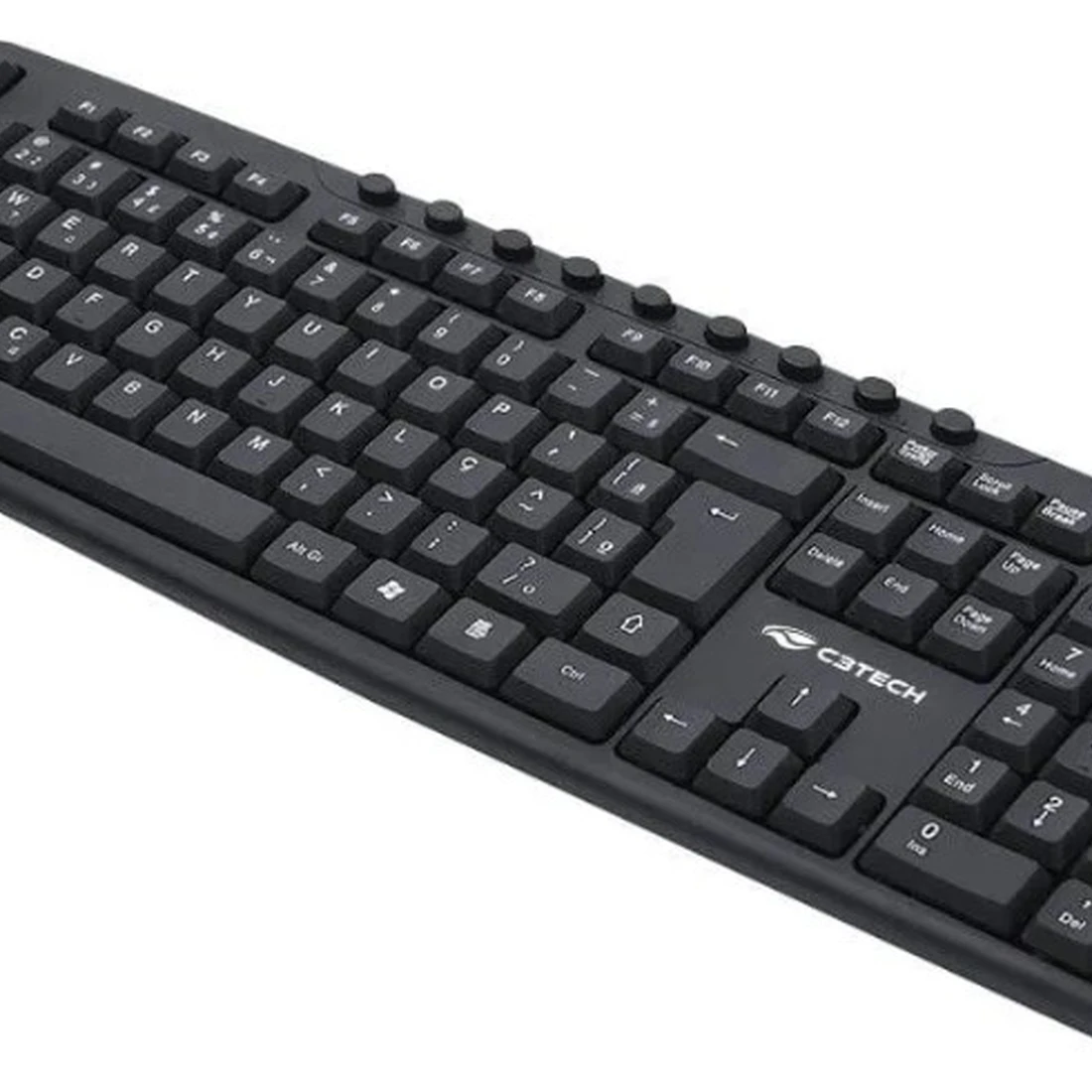 Teclado C3tech Kb-m40bk Multimídia Usb C/ Fio - Preto - imagem 2