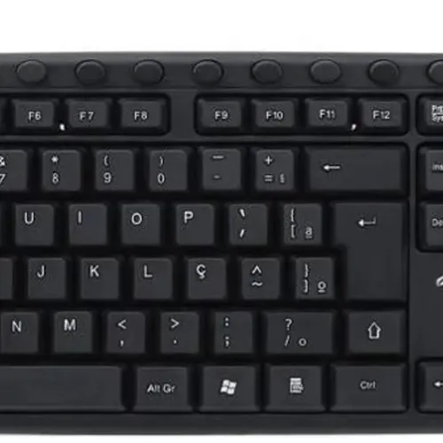 Teclado C3tech Kb-m40bk Multimídia Usb C/ Fio - Preto