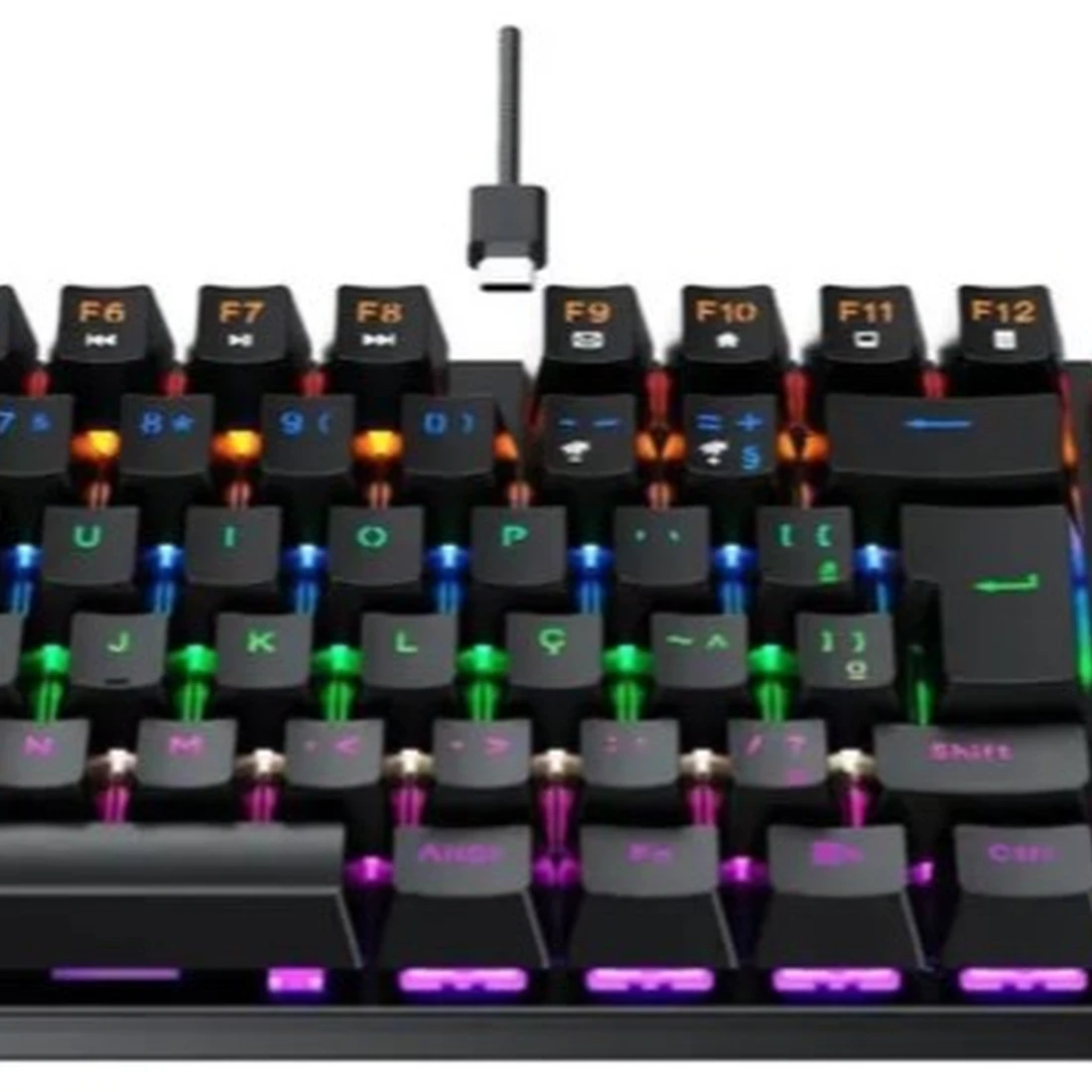 Teclado Gamer Mecânico Fortrek Gravity 100 Fullsized Preto - imagem 1