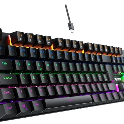 Teclado Gamer Mecânico Fortrek Gravity 100 Fullsized Preto
