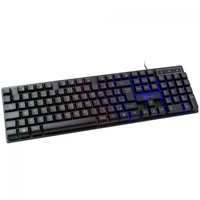 Teclado Gamer Kalkan Hati, Rainbow, Membrana, ABNT2, Preto, KLK00012 - imagem 2
