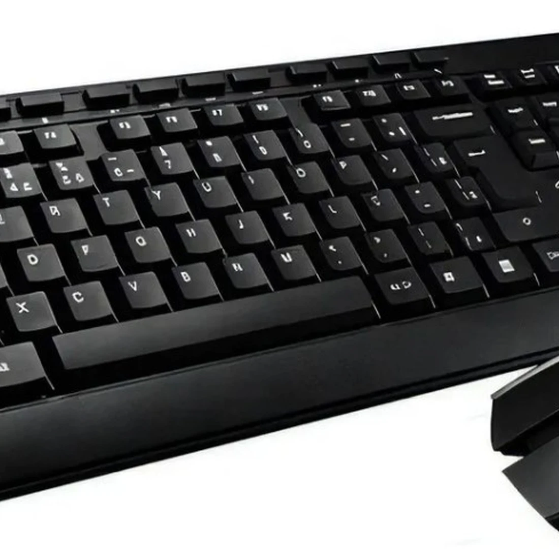 Teclado + Mouse Sem Fio C3tech K-w60bk Multimídia Preto - imagem 1