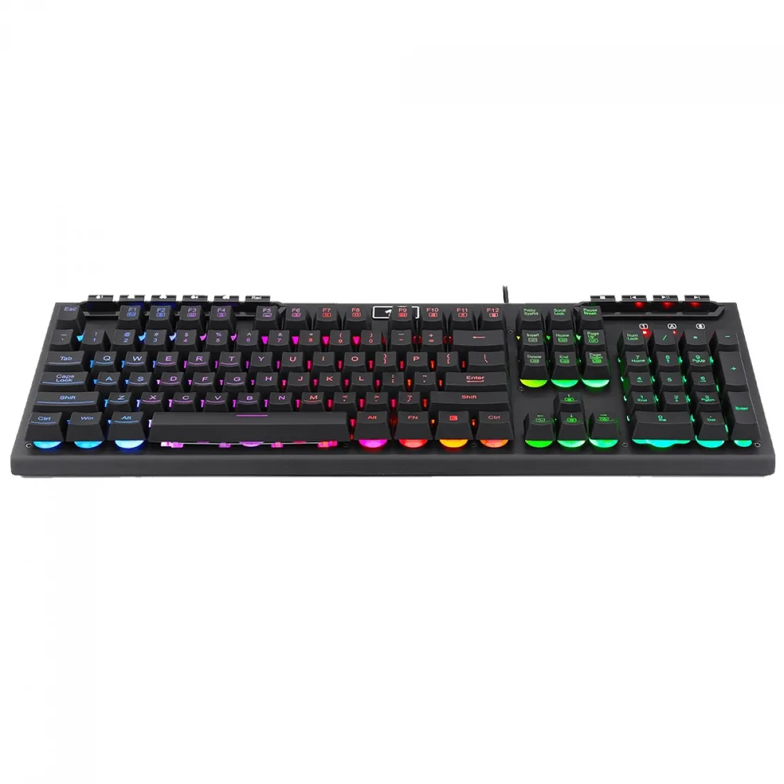 Teclado Gamer Redragon Aditya, RGB, Membrana, ABNT2, Full-Size, Preto, K513-RGB PT