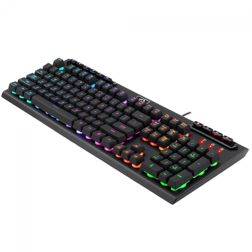Teclado Gamer Redragon Aditya, RGB, Membrana, ABNT2, Full-Size, Preto, K513-RGB PT