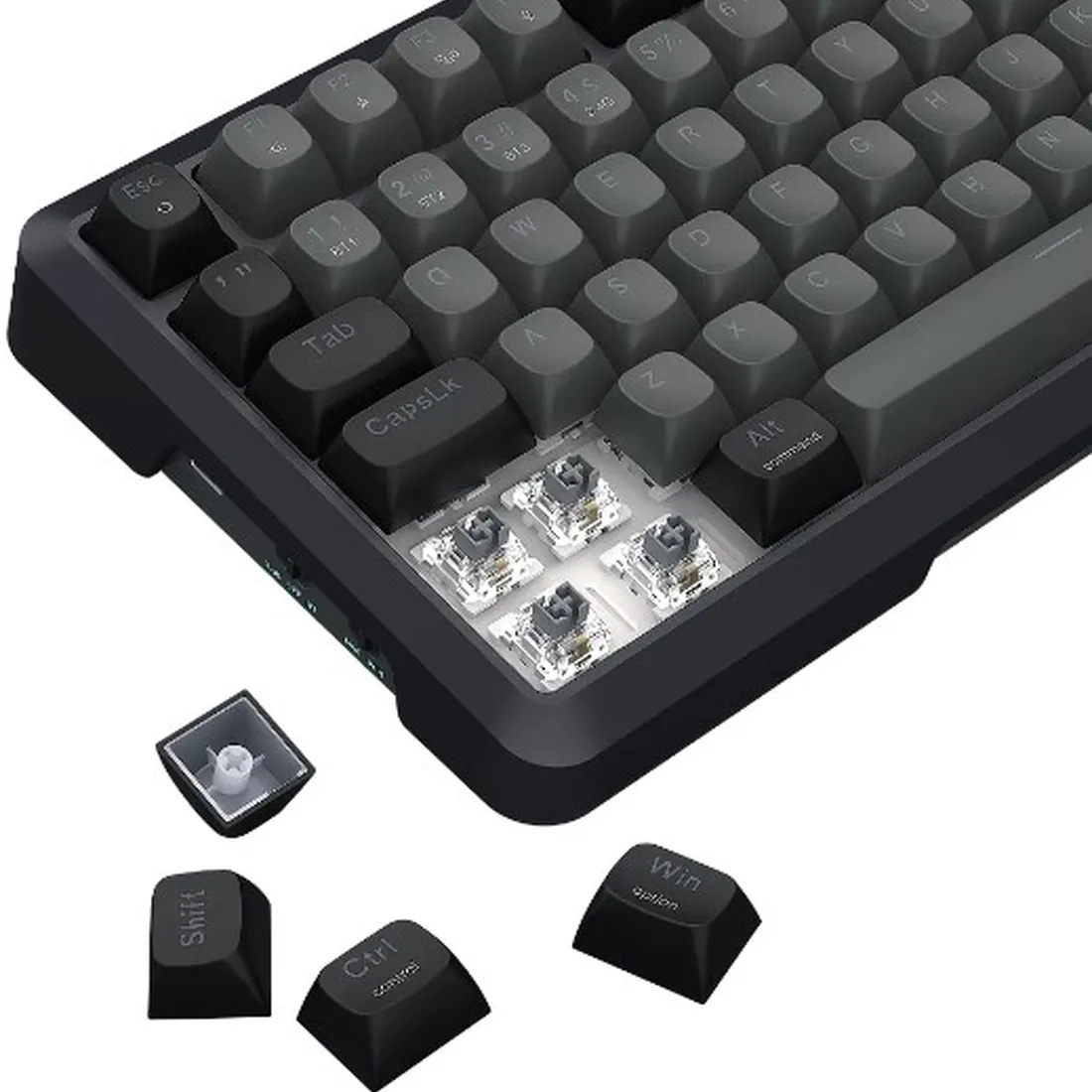 Teclado Gamer Redragon Bragi Pro RGB Mecânico Sem Fio/USB-C – 1800 Compact, Gasket Mount, Switch Cream, ABNT2