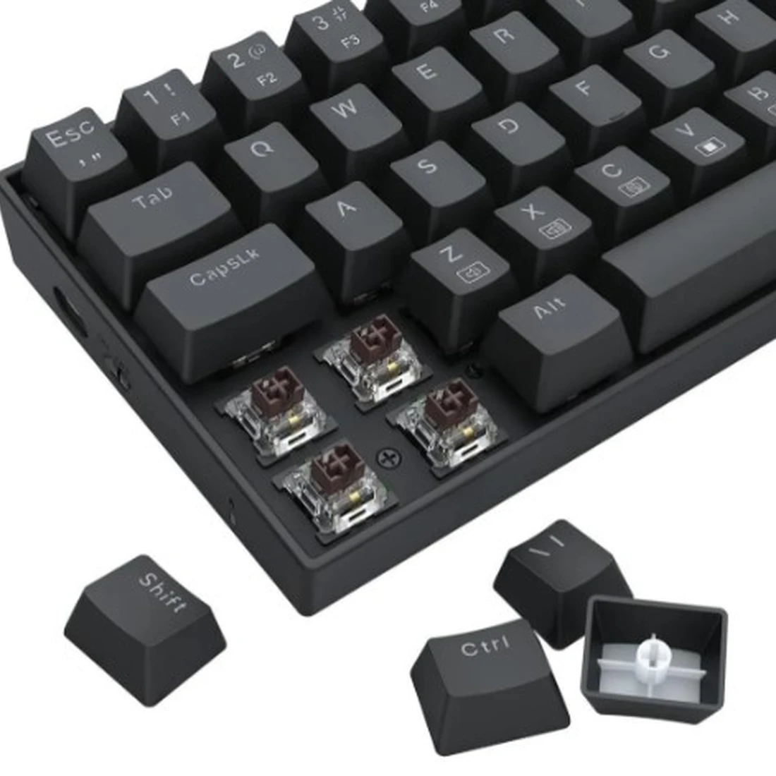 Teclado Redragon Mecânico Deimos Rgb Switch Marrom Preto - imagem 1