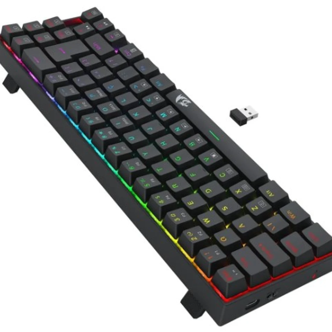 Teclado Redragon Mecânico Deimos Rgb Switch Marrom Preto - imagem 2
