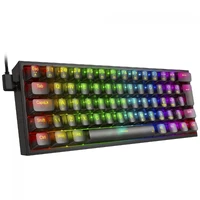 Teclado Gamer Mecânico Redragon Fizz Clear, RGB, USB, Switch Crystal, ABNT2, 60%, Preto, K617CTB-RGB - imagem 2