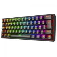 Teclado Gamer Mecânico Redragon Fizz Clear, RGB, USB, Switch Crystal, ABNT2, 60%, Preto, K617CTB-RGB - imagem 3