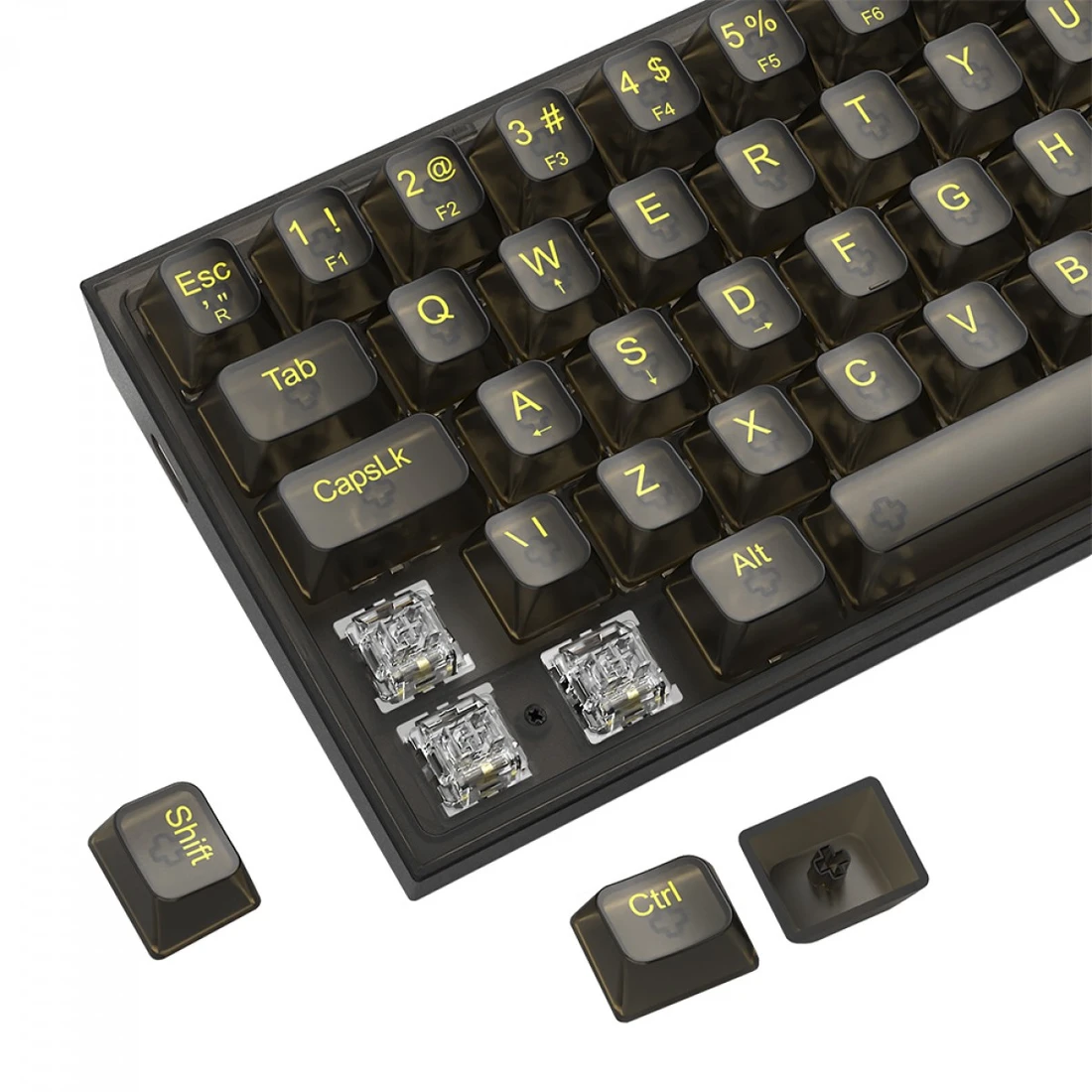 Teclado Gamer Mecânico Redragon Fizz Clear, RGB, USB, Switch Crystal, ABNT2, 60%, Preto, K617CTB-RGB - imagem 7