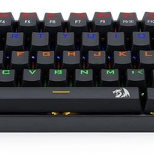 Teclado Mecanico Redragon Lakshmi, Rainbow, ABNT2, Layout 60%, Switch Marrom, K606R-PT-BROWN