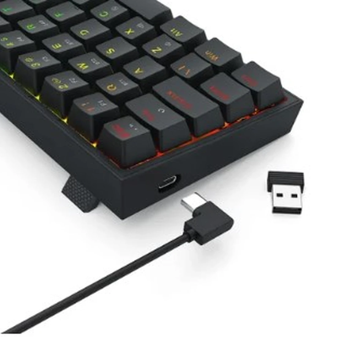 Teclado Gamer Redragon Sem Fio Mecânico Pollux Pro RGB, Preto K628RGB-pro (pt-brown) - imagem 3