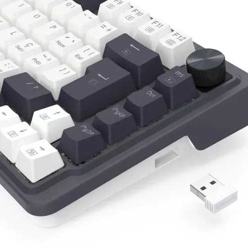Teclado Sem Fio Redragon Ucal Pro RGB Mecânico 75% - Switch Brown