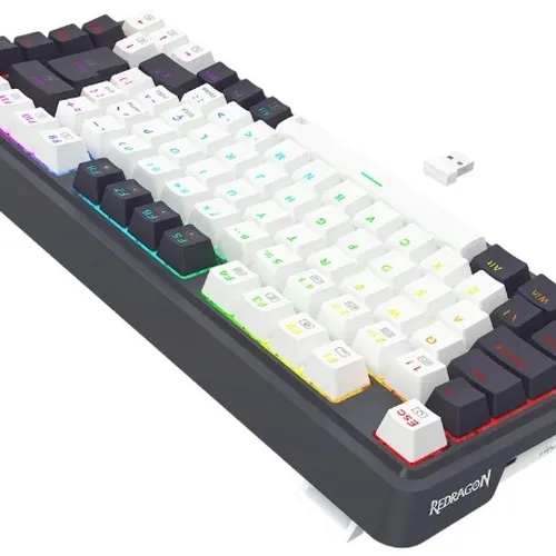Teclado Sem Fio Redragon Ucal Pro RGB Mecânico 75% - Switch Brown