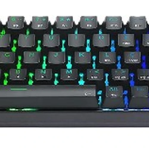 TECLADO MECÂNICO GAMER ZED PRO RGB PRETO SWITCH MARROM
