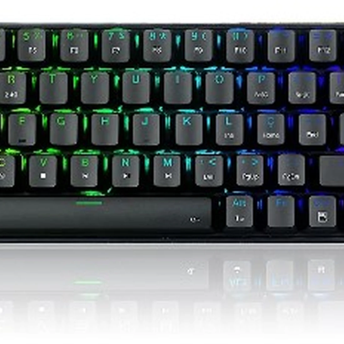 TECLADO MECÂNICO GAMER ZED PRO RGB PRETO SWITCH MARROM - imagem 3