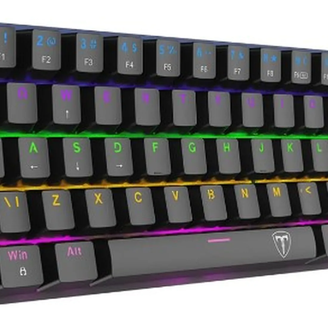 Teclado Mecanico Gamer T-Dagger Arena Preto Rainbow Sw Brown T-tgk321-br