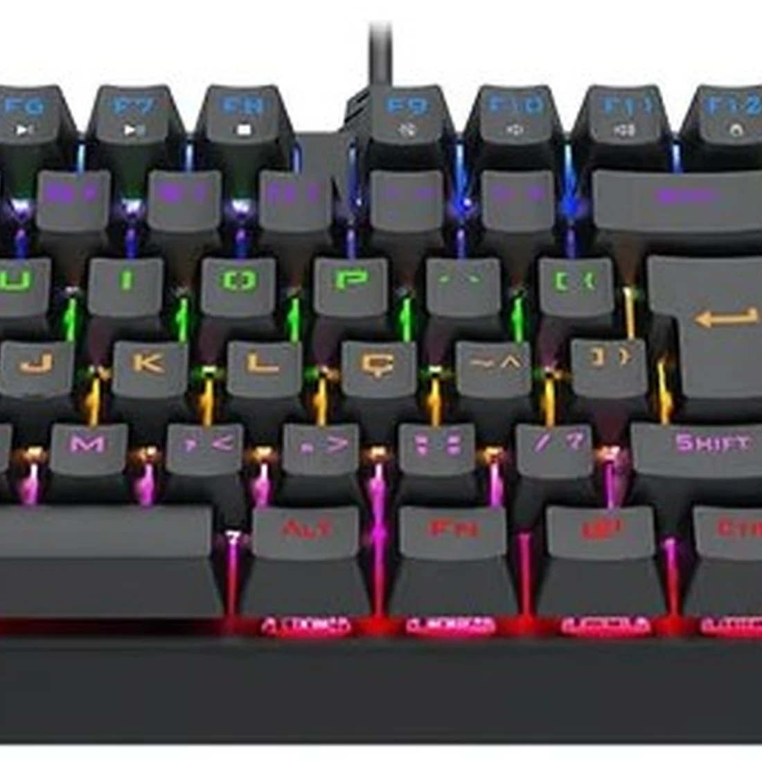 Teclado Gamer T-Dagger Axis Rainbow Brown T-tgk329-br Preto - imagem 4