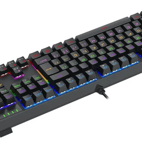 Teclado Gamer T-Dagger Axis Rainbow Brown T-tgk329-br Preto