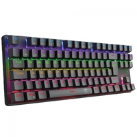 Teclado Mecânico Gamer T-Dagger Bora, Rainbow, Switch Brown, TKL, ABNT2, Preto, T-TGK313-BR - imagem 1