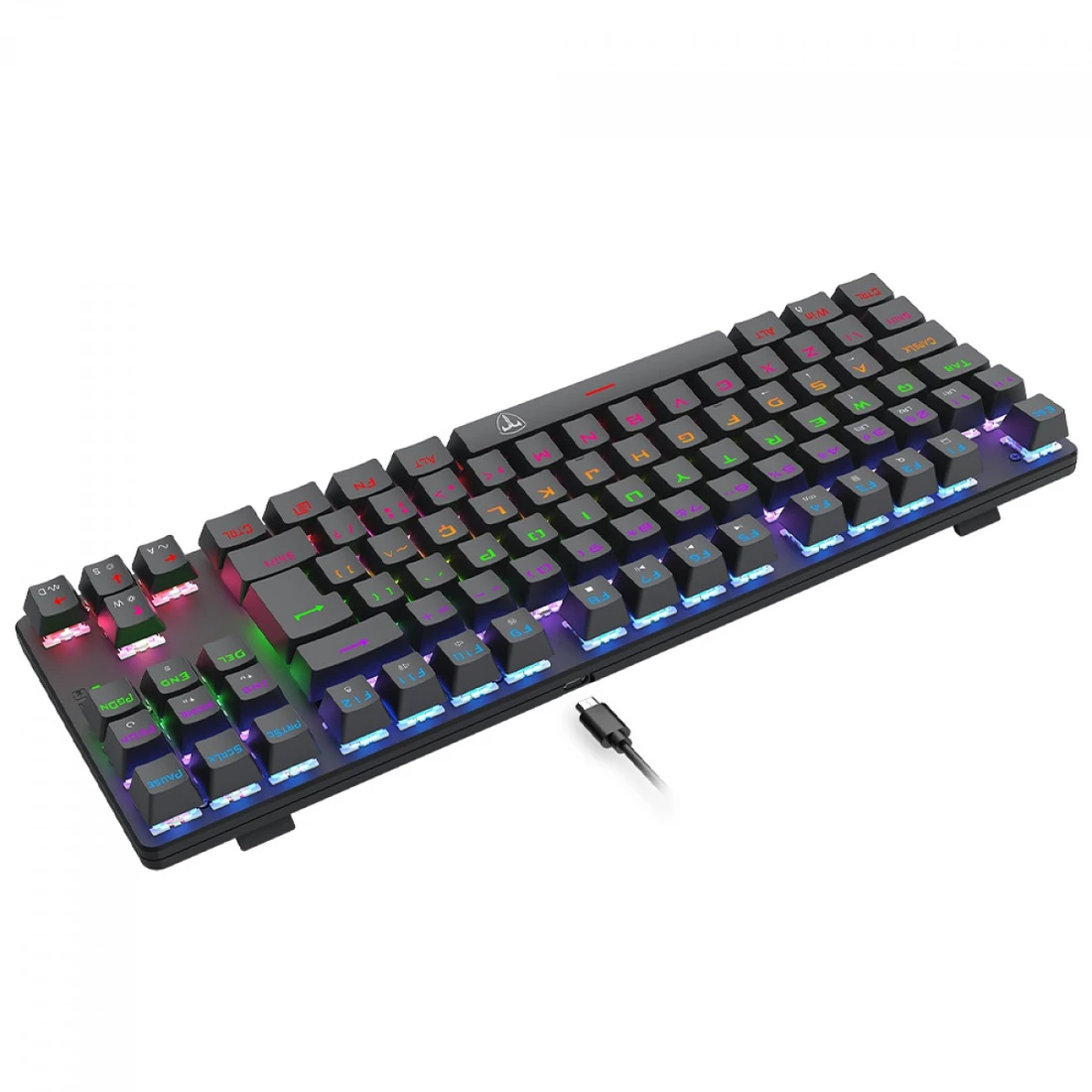 Teclado Mecânico Gamer T-Dagger Bora, Rainbow, Switch Brown, TKL, ABNT2, Preto, T-TGK313-BR - imagem 3