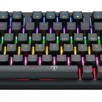 Teclado Mecânico Gamer T-dagger Megatre 75%, RGB, Switch Dust-proof Marrom, USB Tipo-C Removível, ABNT2, Preto - T-TGK326-BR - imagem 1