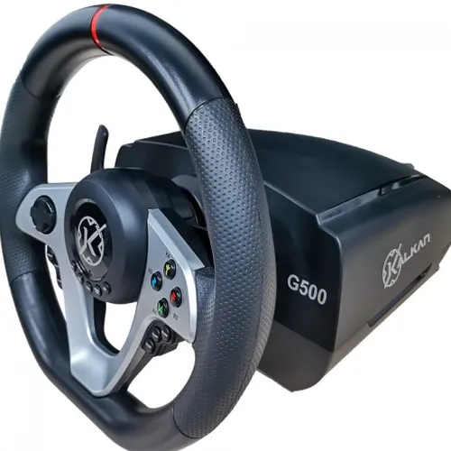 Volante Kalkan G500 ProRacing, Com Pedal e Câmbio, Preto, KLK00032