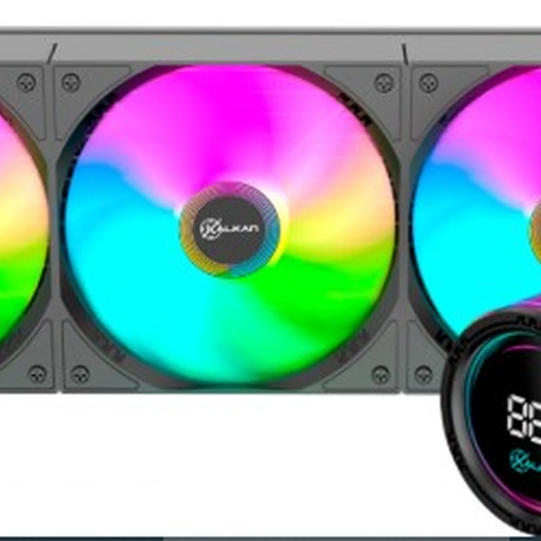 WATER COOLER KALKAN ALPHA 360 ARGB, 360MM, COM DISPLAY - imagem 3