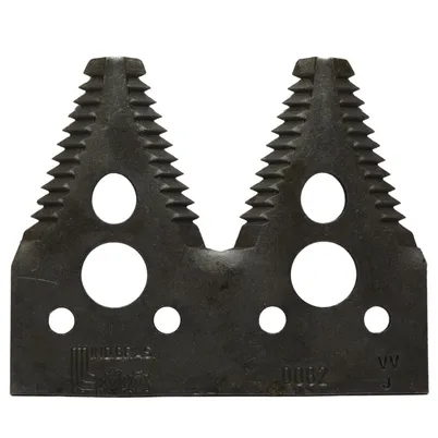NAVALHA DUPLA CROTE COMPATÍVEL PLATAFORMA JOHN DEERE 600 STS (DENTE GROSSO) H163131