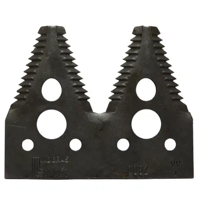 NAVALHA DUPLA CROTE COMPATÍVEL PLATAFORMA JOHN DEERE 600 STS (DENTE GROSSO) H163131