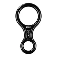 FREIO 8 - ALUMINIO 35kN - PRETO - CE-EN - FOR ROPE ® - imagem 1