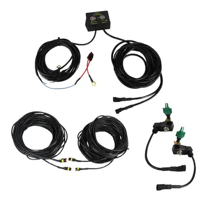 KIT PONTA CERCA BARRA 12V PULVERIZADOR AGRICOLA E BICO VERDE UNIVERSAL