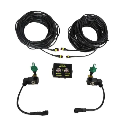 KIT PONTA CERCA BARRA 12V PULVERIZADOR AGRICOLA E BICO VERDE
