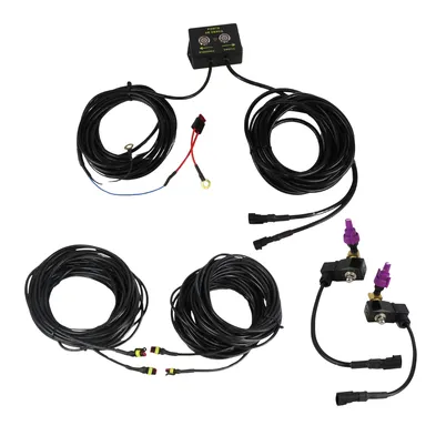 KIT PONTA CERCA BARRA 12V PULVERIZADOR AGRICOLA E BICO LILÁS UNIVERSAL
